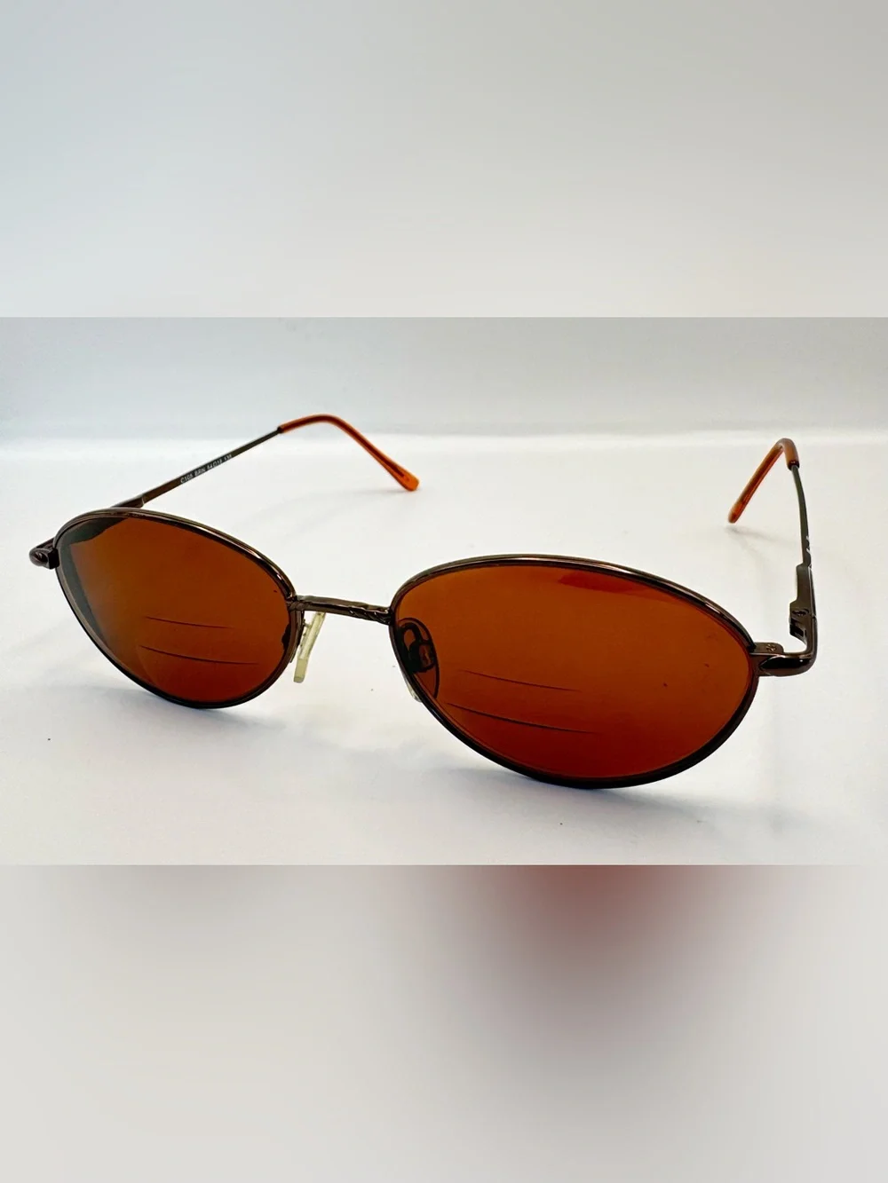 Caravaggio C105 Brown Oval Metal Sunglasses Frames Only